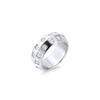 Bague Samira de Mia, fini argenté