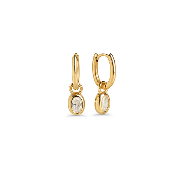 Boucles d’oreilles dormeuses Clemence – doré de Mia