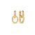 Boucles d’oreilles dormeuses Malone – doré de Mia