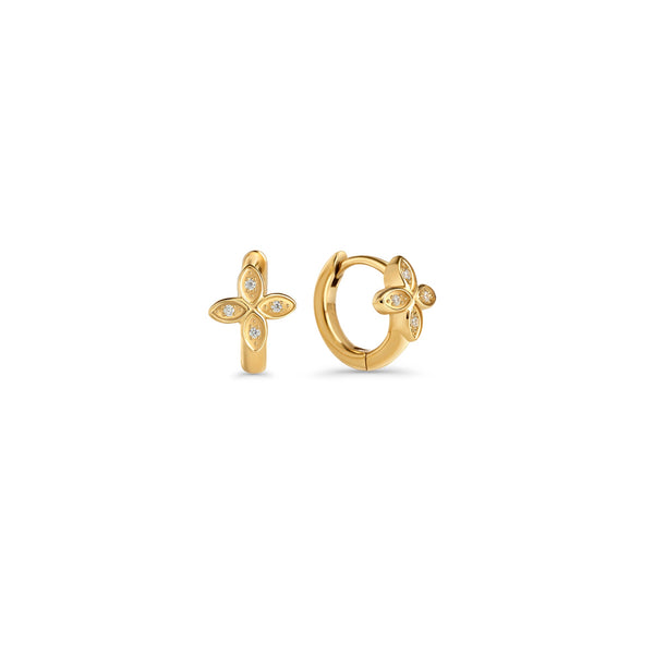 Boucles d’oreilles dormeuses Siona II – doré de Mia