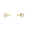 Boucles d’oreilles fixes Jupiter de Mia, fini doré