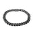 Bracelet Alpha Noir 'Gun Black' – 8 mm | 8"