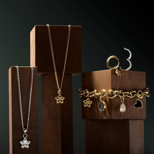 Bracelet Melina de Mia, présentation avec d’autres bijoux de la collection