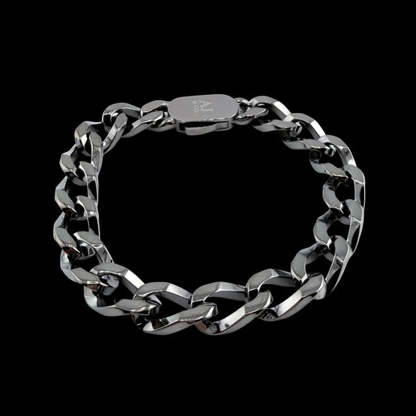 Bracelet Prestance 9 mm AJ&Co, finition noire.