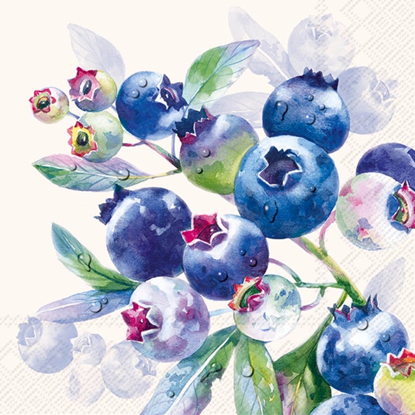 Napkins: Cocktail, cream - Cornflower Collection
