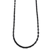 Chaîne Figaro Intégrité 4 mm AJ&Co, finition noire.