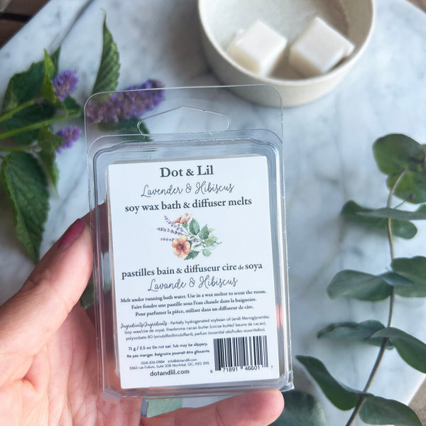 Bath Pastille & Diffuser - Lavender Hibiscus