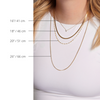 Guide des dimensions pour collier Nellie II – argenté de Mia