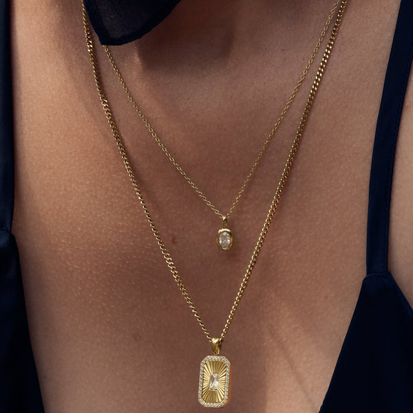 Collier pendentif Clemence – doré de Mia