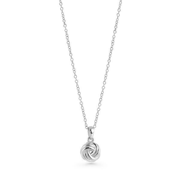 Collier pendentif Lucy de Mia, fini argenté