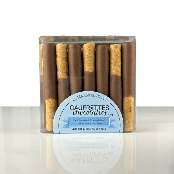 Gaufrettes chocolatées au lait