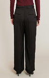 Pantalon ceinturé Dex, coloris noir, vue de dos