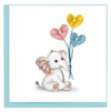 Carte de vœux éléphanteau quilling félicitations