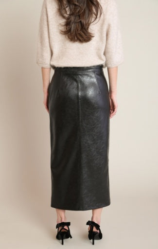 FAUX LEATHER SKIRT
