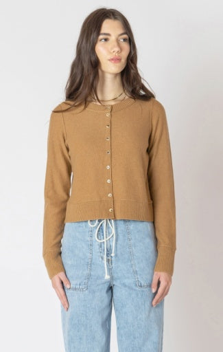 easy round neck cardigan