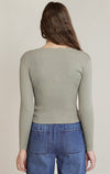 SCALLOP NECKLINE SWEATER TOP