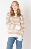 Oversized patterned sweater