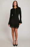LACE HEM MINI DRESS