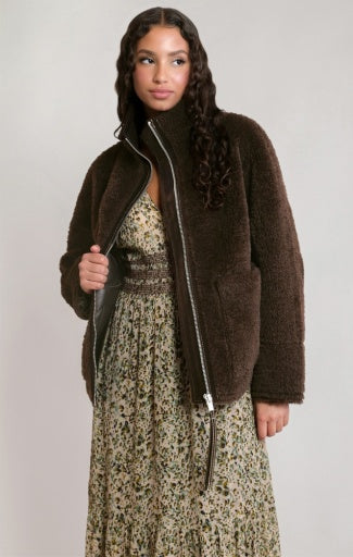 FAUX SHEARLING JACKET