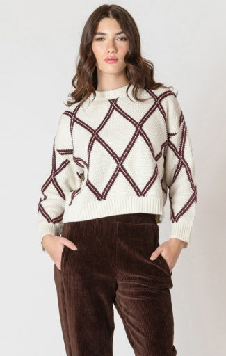 Diamond check sweater