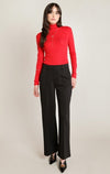 FINE KNIT MOCKNECK TOP