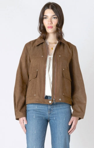 Faux suede jacket