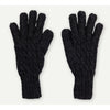 Hand-Knit Alpaca Gloves - Charcoal