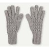 Hand-Knit Alpaca Gloves - Steel