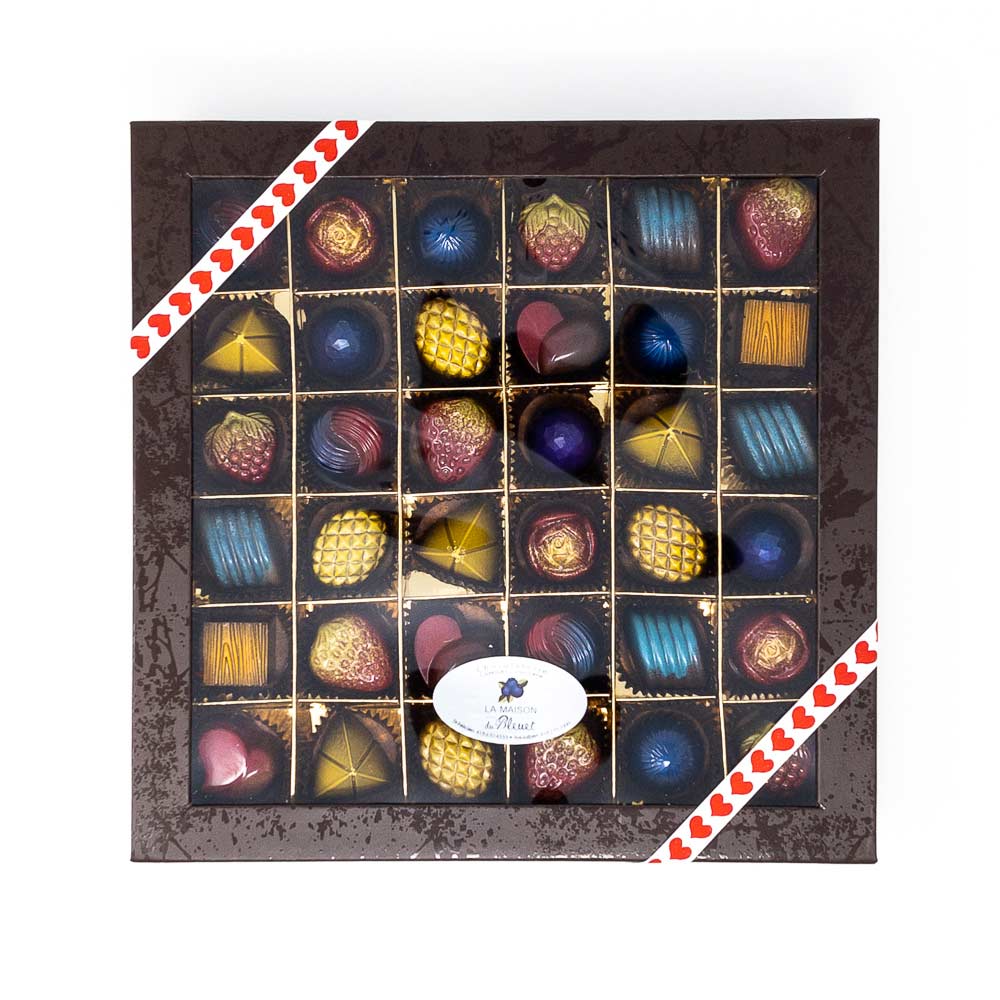 Chocolats fins - Boîte bijoux | La Maison du Bleuet
