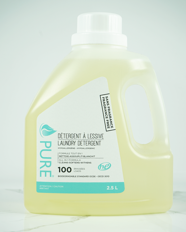 Détergent à lessive 2.5 L Sans Fragrance Pure La Maison du Bleuet