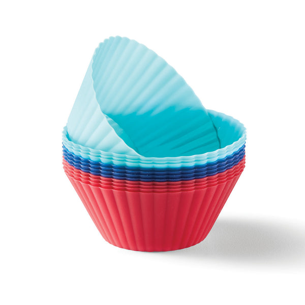 Ensemble de 12 moules à muffins individuels en silicone Ricardo La Maison du Bleuet