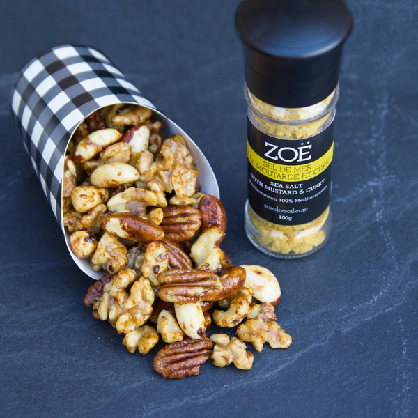 Sel infusé à la moutarde et curry 100g | Zoé | La Maison du Bleuet