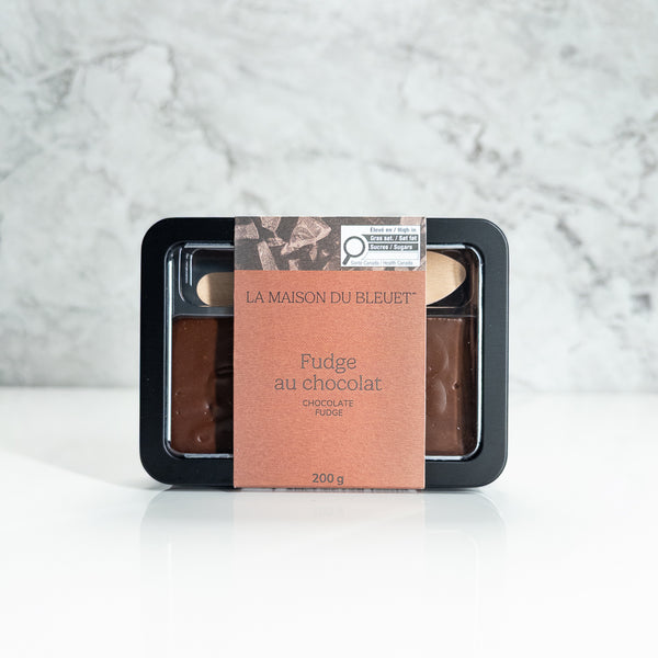 Boite de fudge au chocolat
