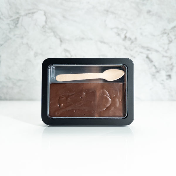 Boite de fudge au chocolat