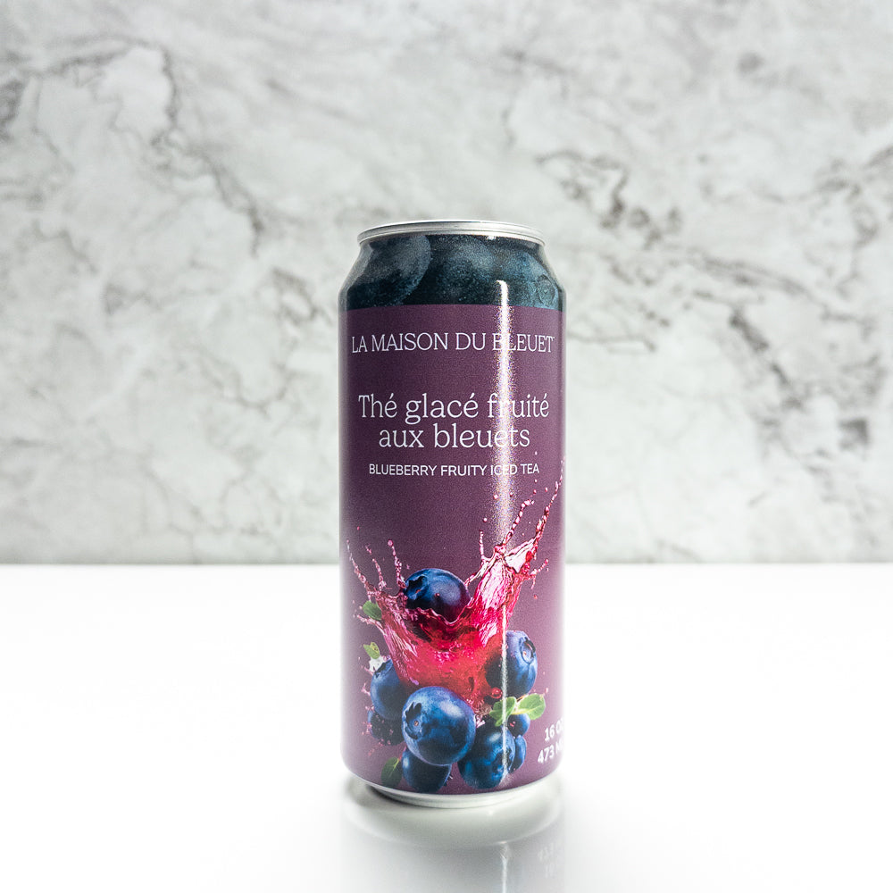 Thé glacé fruité aux bleuets