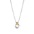 Collier pendentif Valence argent et or