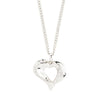 TIDE heart necklace silver -plated