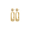 INSTANT 2 in 1 earrings set, gold plated