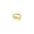 SPARKLE gold-plated ring