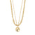 SPARKLE collier ensemble 2 en 1, plaqué or