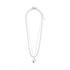 SPARKLE necklace set 2 in 1, silver plated
