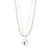 SPARKLE necklace set 2 in 1, silver plated