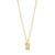 Collier Fire Plaqué or Cristal