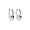 IOKASTE recycled chunky hoops silver-plated