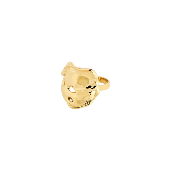 DAWN recycled gold-plated ring