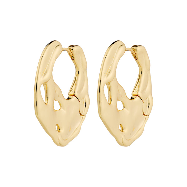DAWN recycled hoop earrings gold-plated