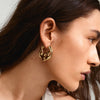 DAWN recycled hoop earrings gold-plated