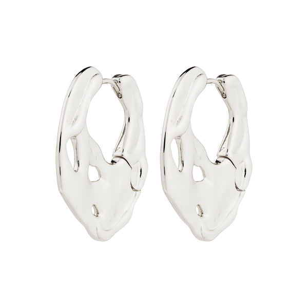 DAWN recycled hoop earrings silver-plated