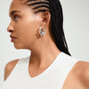 DAWN recycled hoop earrings silver-plated