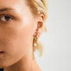 SHIFT perle boucles d’oreilles plaqué or